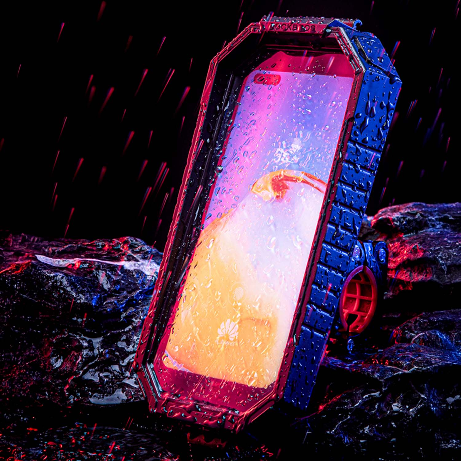ROCKBROS Soporte para teléfono resistente a la lluvia