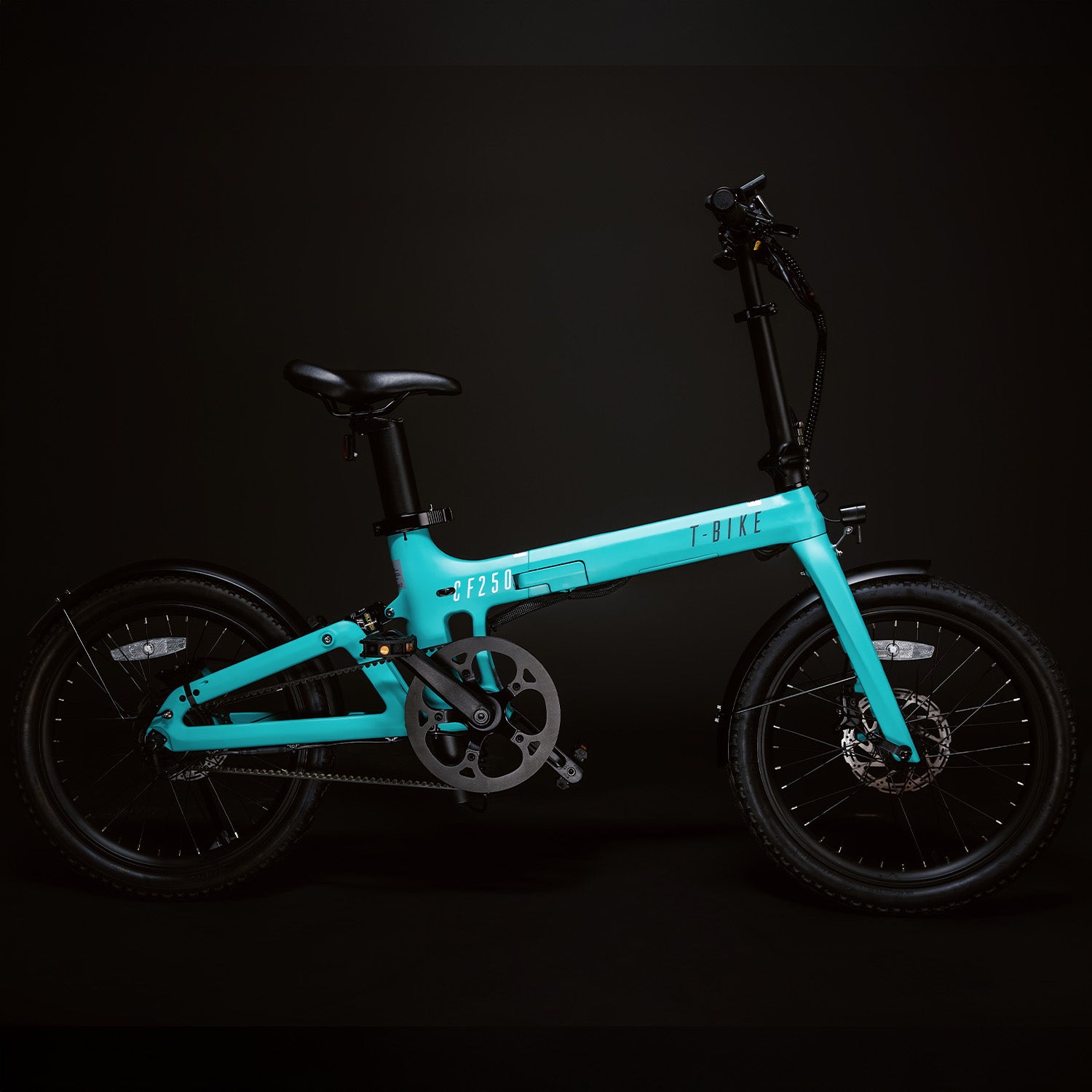 CF250 –  Folding Electric Bike - Turquoise